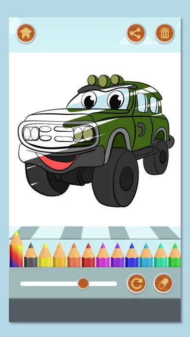 Ảnh chụp màn hình của Cars Coloring Pages Games