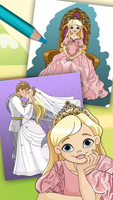 ภาพหน้าจอของ Magic Princess - Coloring Book
