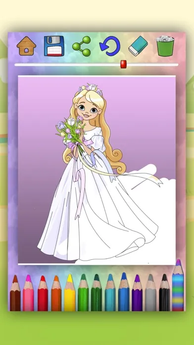 ภาพหน้าจอของ Magic Princess - Coloring Book