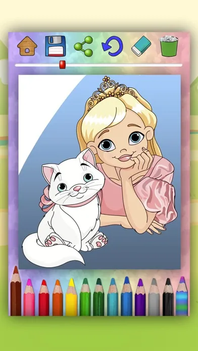 ภาพหน้าจอของ Magic Princess - Coloring Book