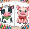 Animals Farm Coloring Pages