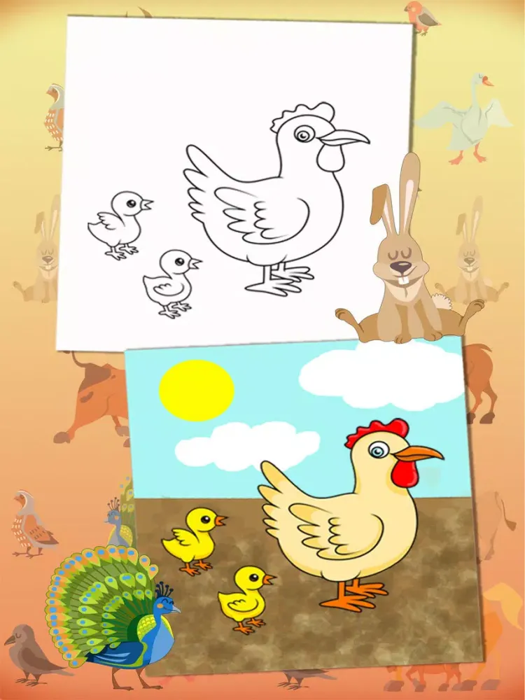 Color Farm Animals Coloring book - Premium iPad  Screenshots