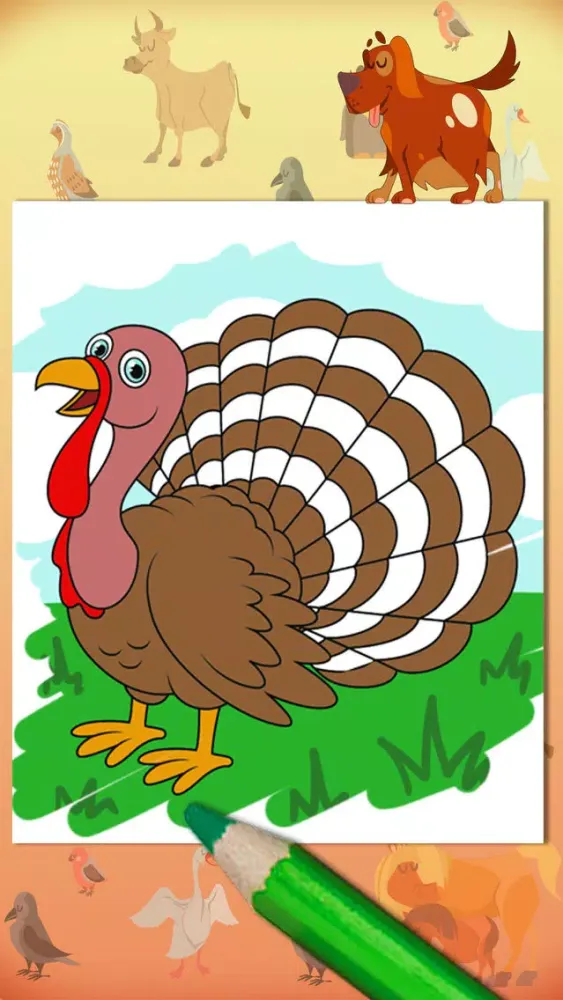 Color Farm Animals Coloring book - Premium Screenshots