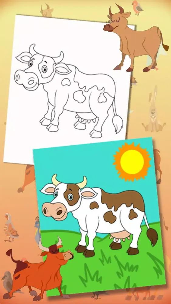 Color Farm Animals Coloring book - Premium Screenshots