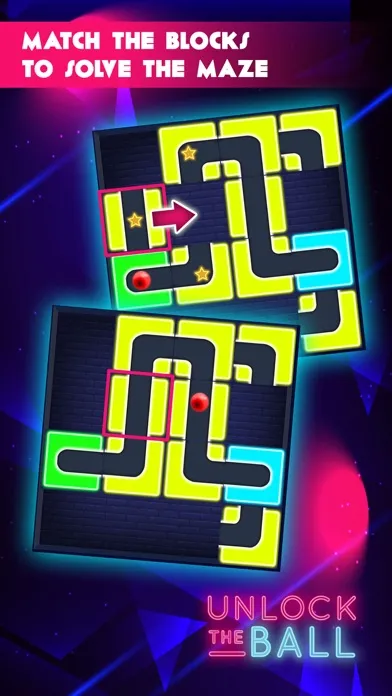 تصاویر Classic Neon Slide Puzzle Game