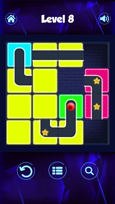 تصاویر Classic Neon Slide Puzzle Game