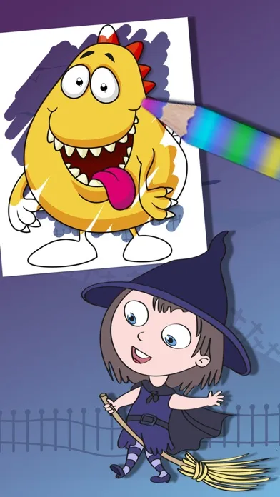 Halloween coloring pages – Paint monsters & zombie स्क्रीनशॉट