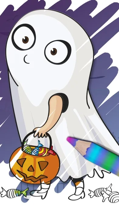 Halloween coloring pages – Paint monsters & zombie स्क्रीनशॉट