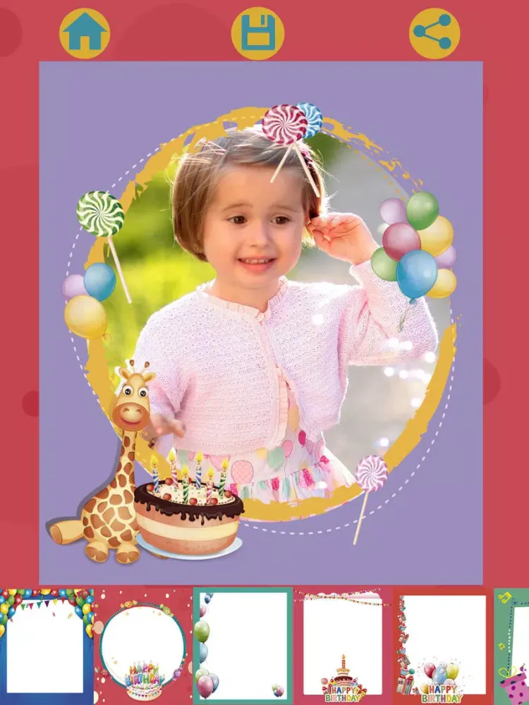 صور Birthday party photo frames for kids – Pro iPad 