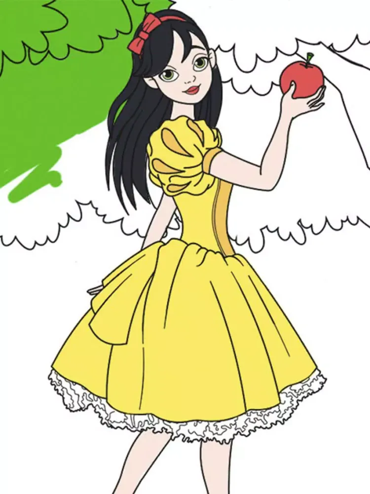 Ảnh chụp màn hình của Fairy princess coloring book for kids – Pro iPad 