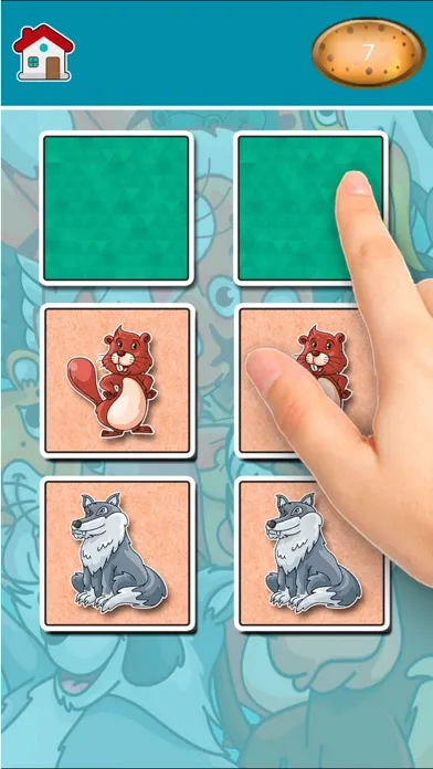 صور Animals Find the Pairs Learning & memo Game