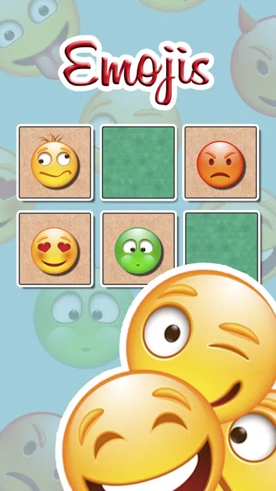 Emojis Find the Pairs Learning & memo Game应用截图