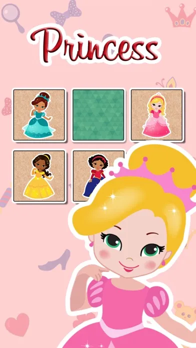 Princesses Find the Pairs Learning Game for 3 – 5 স্ক্রিনশট