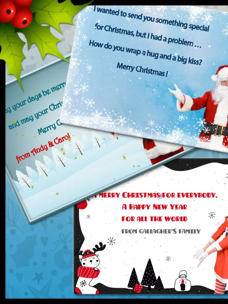 Personalized Xmas greetings iPad  Screenshots