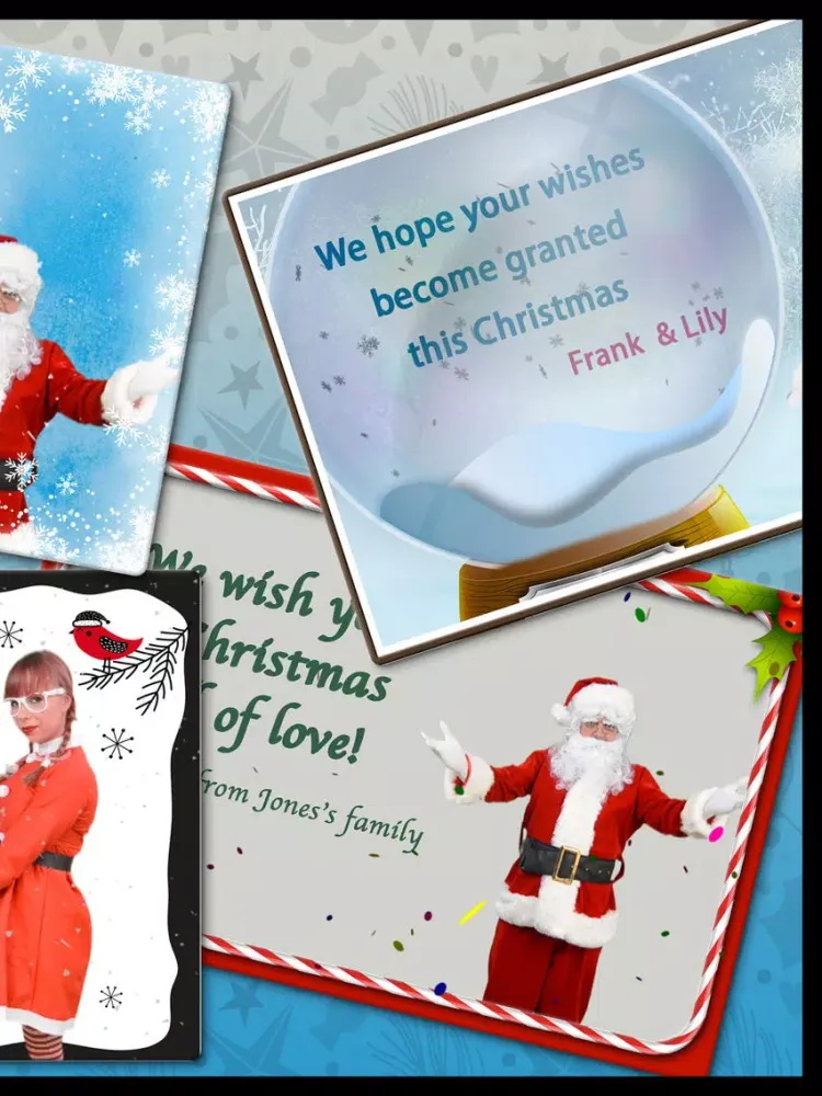 Personalized Xmas greetings iPad  Screenshots