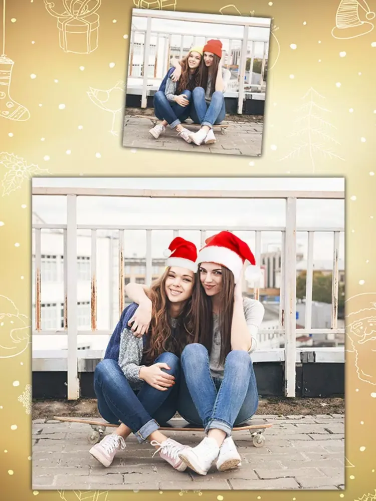 Christmas funny photo stickers & jokes 2016 - Pro iPad  Screenshots