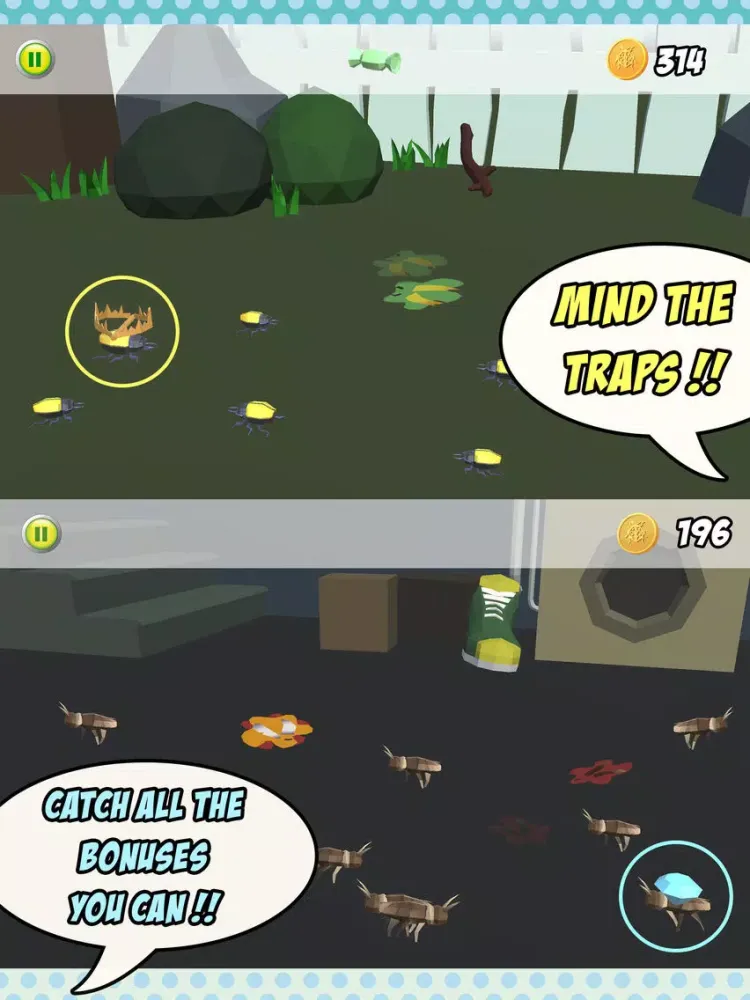 Captures d'écran de Bug Smasher - Tap on the Bugs iPad 