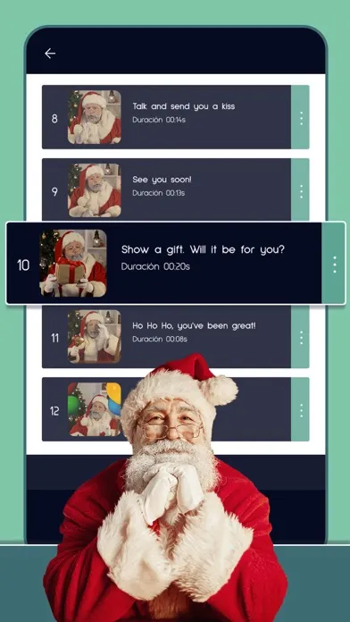 Tangkapan skrin Speak like Santa–Xmas Message