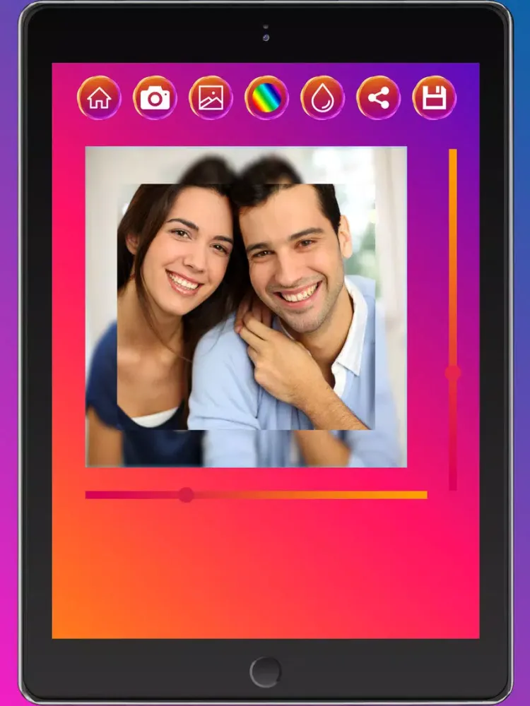 Photo frames with color iPad  স্ক্রিনশট