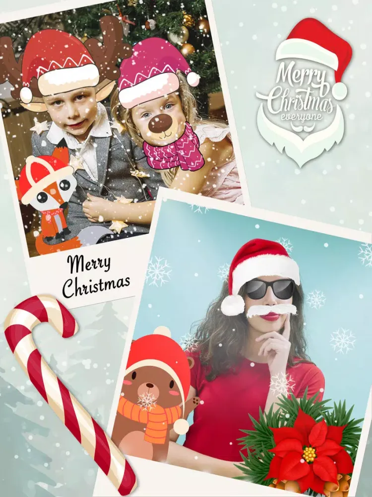 Christmas Funny Face Effects iPad  Screenshots