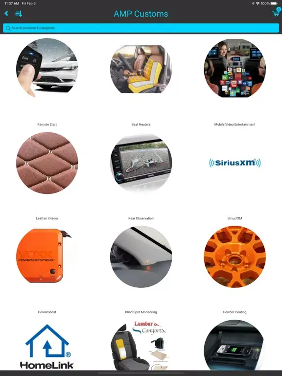Capturas de pantalla de AMP Customs iPad 