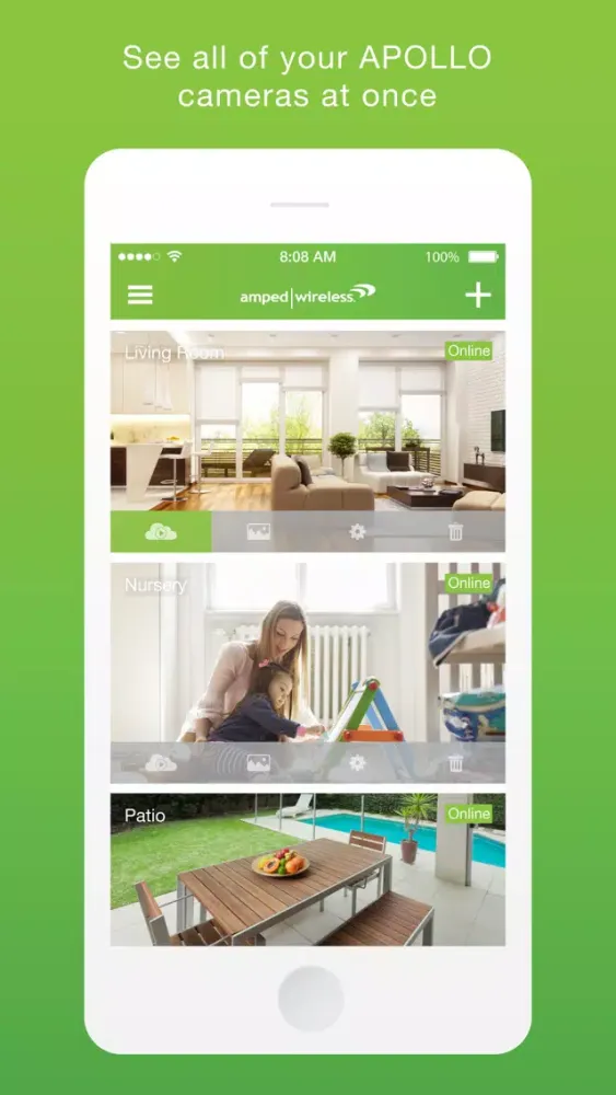 Tangkapan layar Amped Wireless APOLLO Camera App