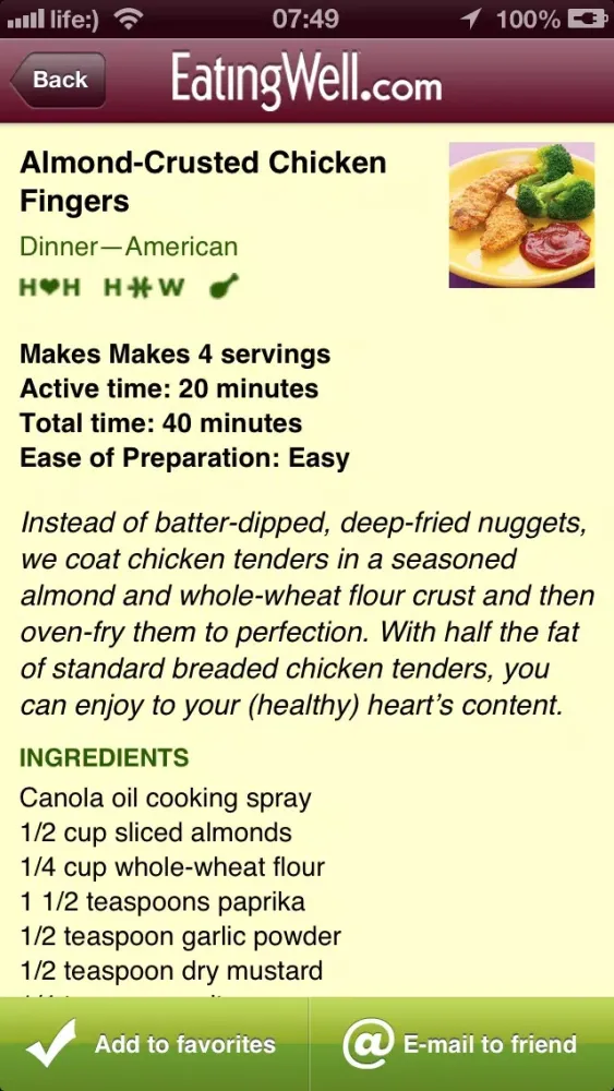 Captures d'écran de EatingWell Healthy in a Hurry