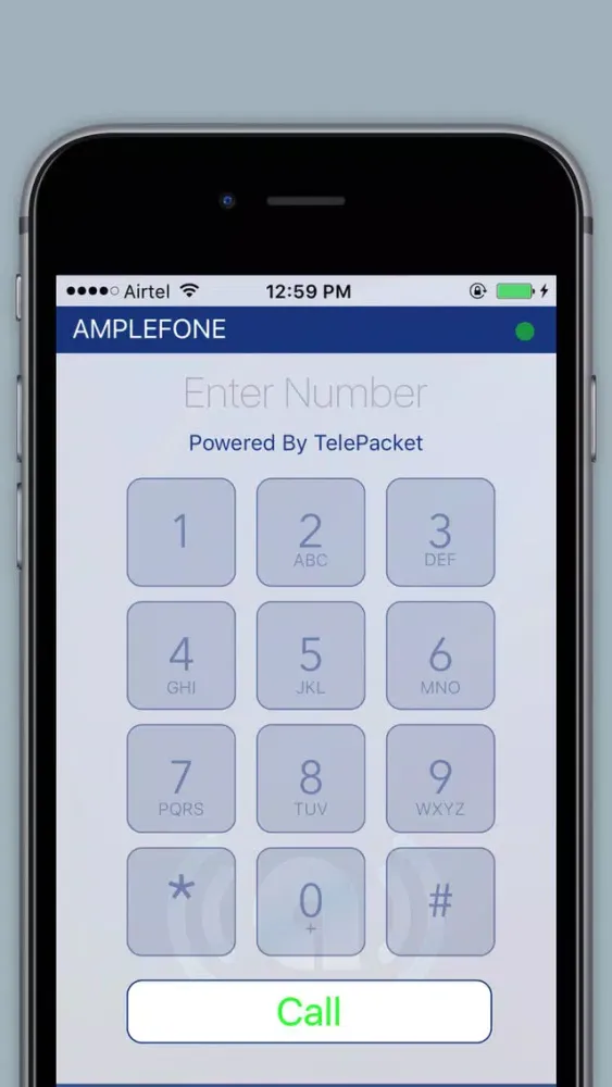 Tangkapan layar Ample Blue