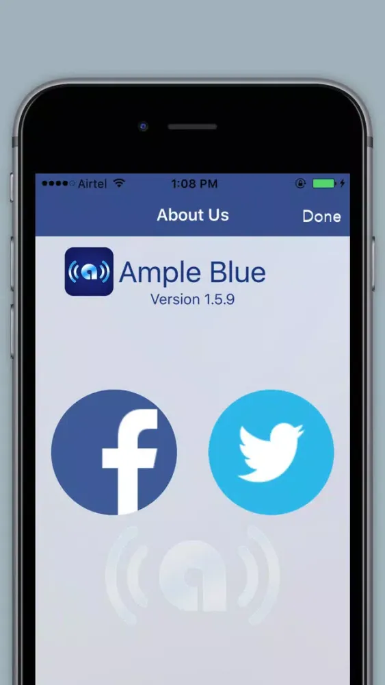 Tangkapan layar Ample Blue