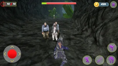 Ảnh chụp màn hình của Dead Mines Ninja & Zombie Rush
