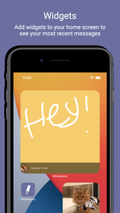 Whiteboard - Widget Messaging应用截图