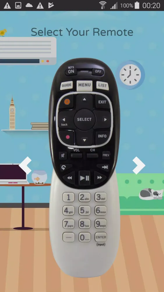 Ảnh chụp màn hình của Remote For DirecTV RC66