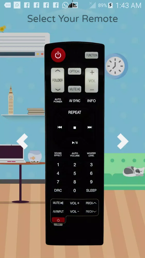 Remote Control For LG AN-MR TV Screenshots