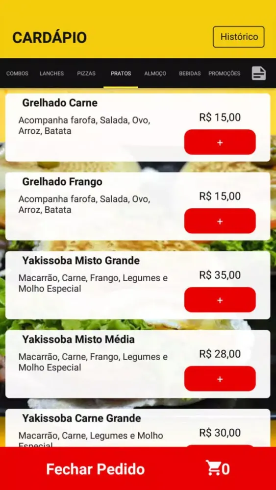 Captures d'écran de R Fortes Lanchonete & Pizzaria