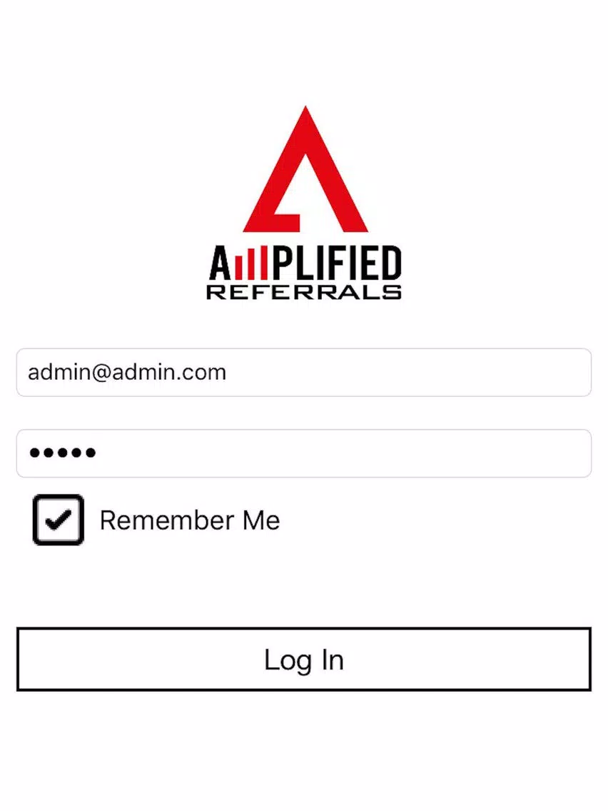 Tangkapan skrin Amplified Referrals iPad 