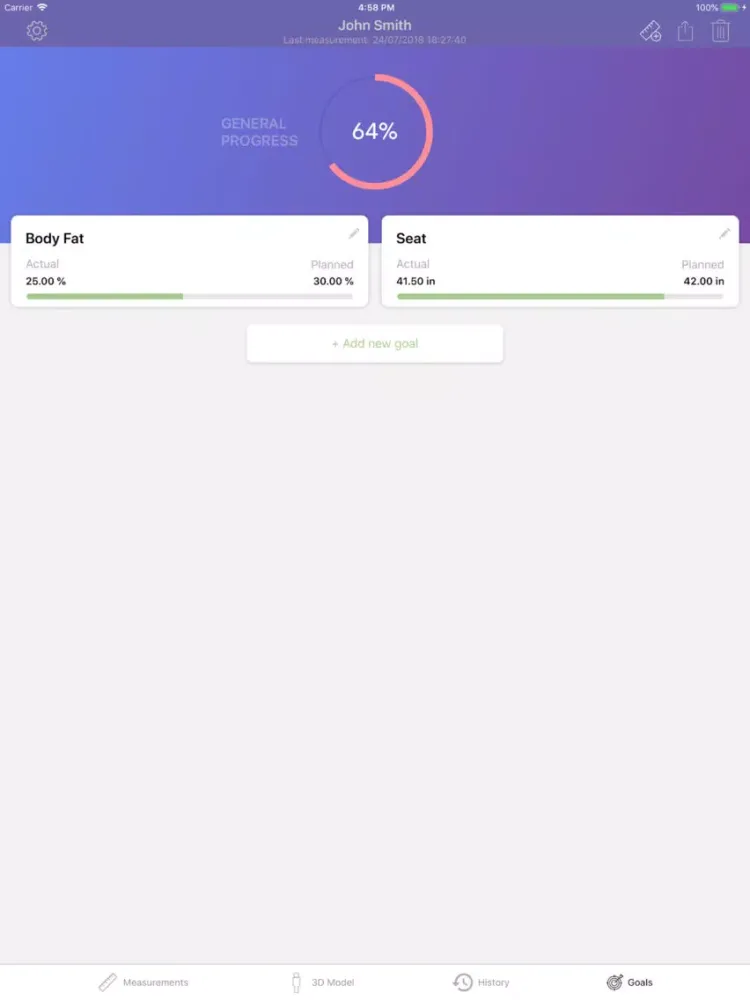 ภาพหน้าจอของ ShapeTrax by Size Stream iPad 