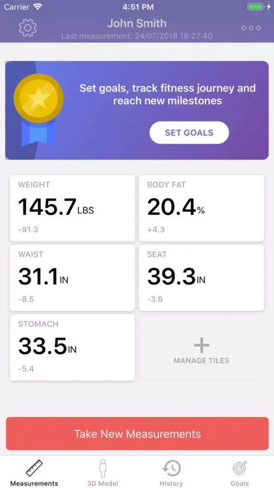 ภาพหน้าจอของ ShapeTrax by Size Stream