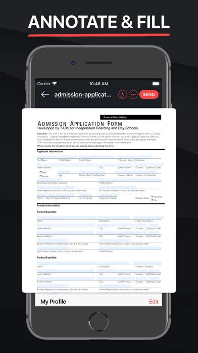 Captures d'écran de eSign, Fill, Sign PDF Signline