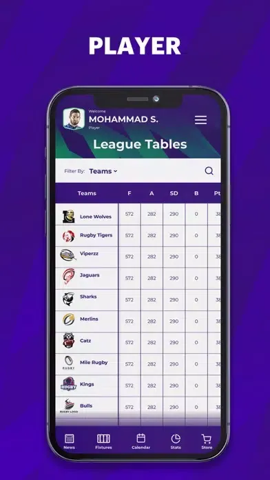 ภาพหน้าจอของ SportsLive UAE