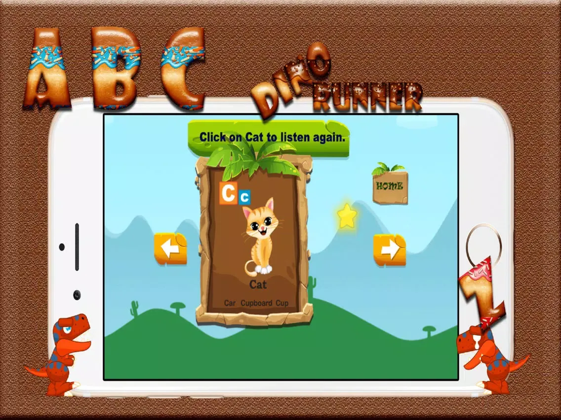 ABC DINO RUNNER iPad  スクリーンショット