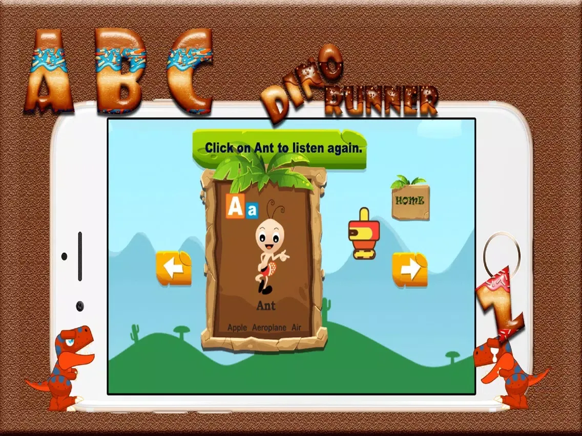 ABC DINO RUNNER iPad  スクリーンショット