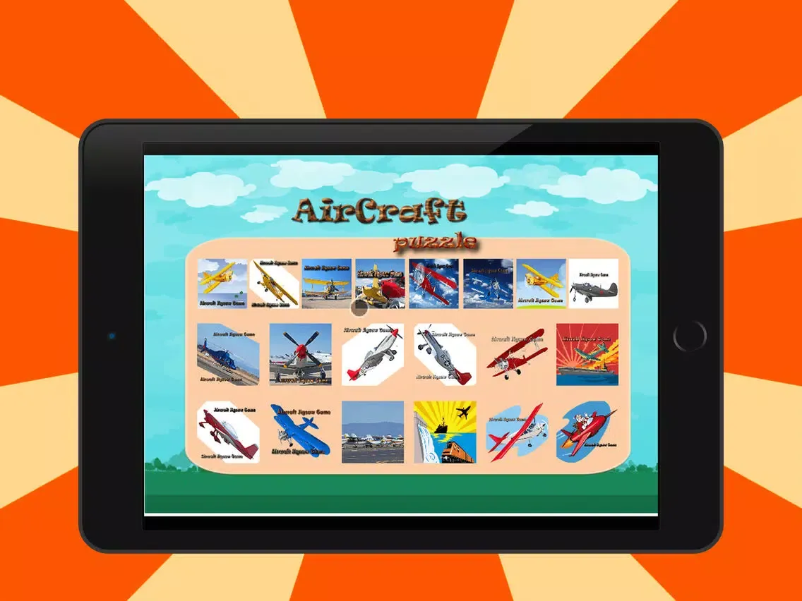 aircrafts jigsaw - Animated Jigsaw Puzzles for Kids with aircraft Cartoons! iPad  Screenshots