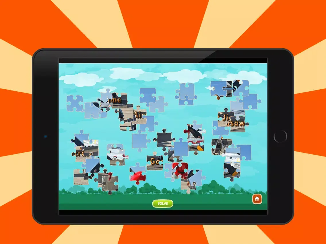 aircrafts jigsaw - Animated Jigsaw Puzzles for Kids with aircraft Cartoons! iPad  Screenshots