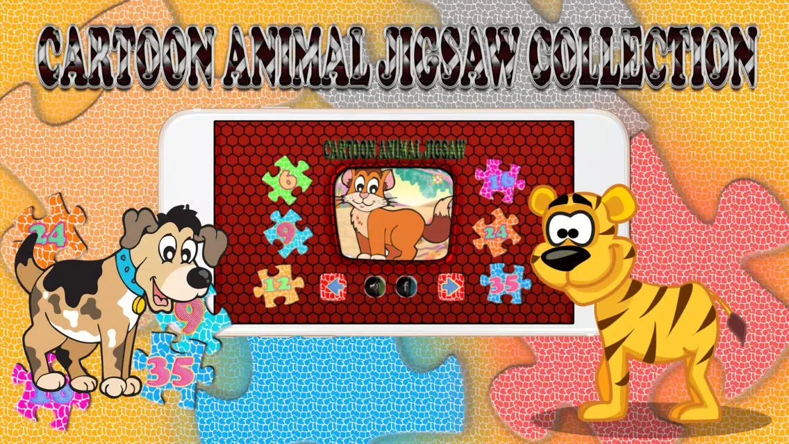 Cartoon Animal Jigsaw Collection Learning For Kids Screenshots