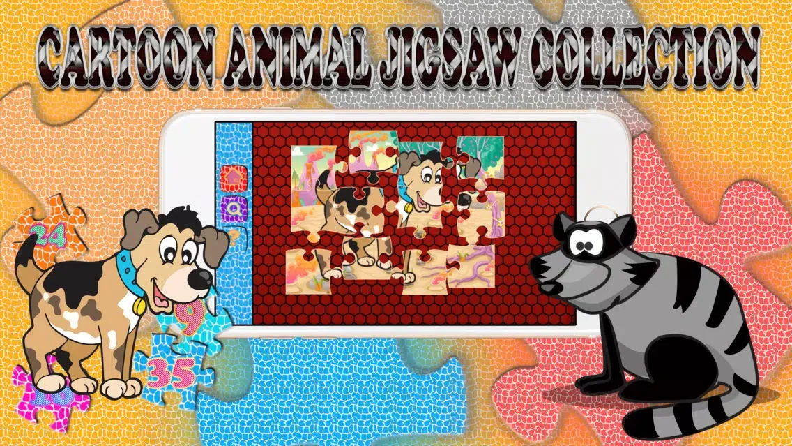 Cartoon Animal Jigsaw Collection Learning For Kids Screenshots