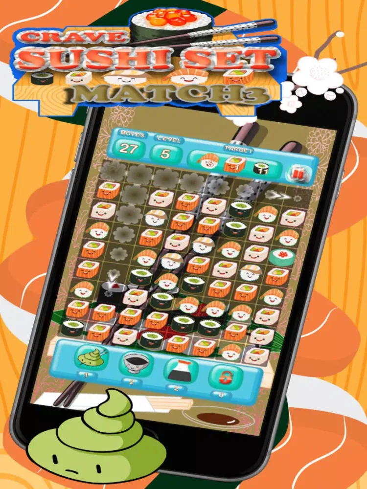 Crave Sushi Set Match 3 iPad  スクリーンショット