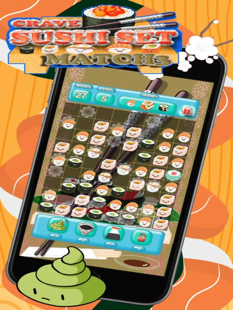 Crave Sushi Set Match 3 iPad  スクリーンショット
