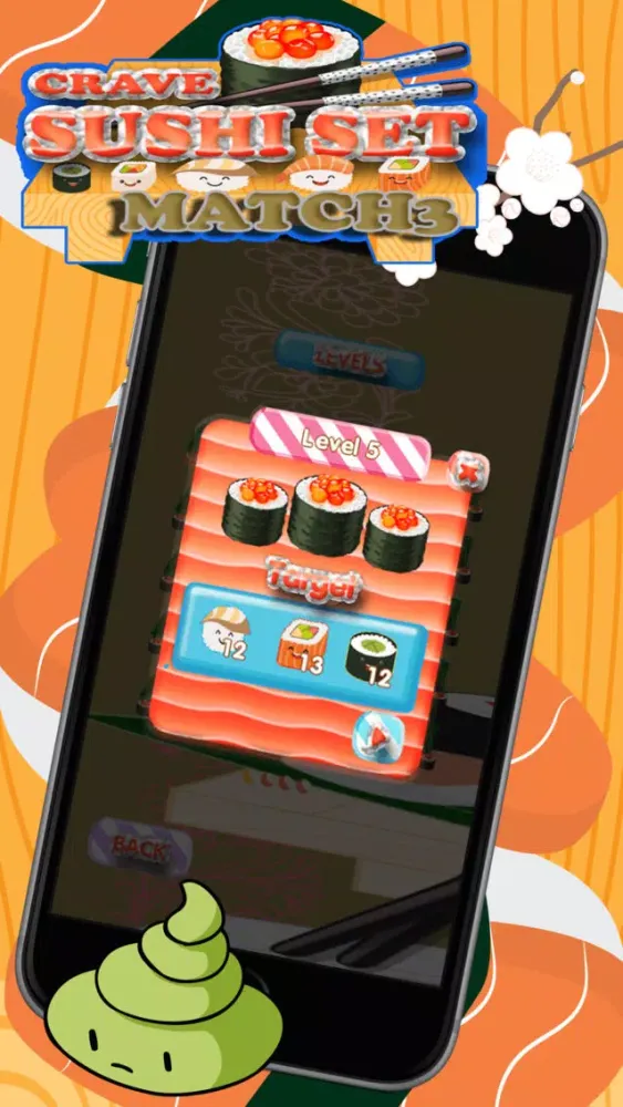 Crave Sushi Set Match 3 スクリーンショット