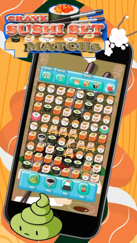 Crave Sushi Set Match 3 スクリーンショット
