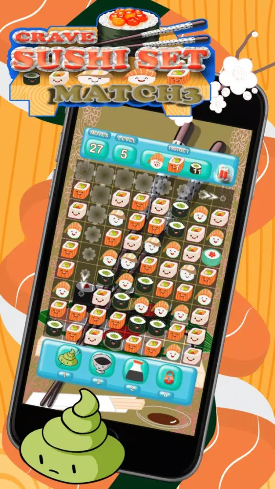 Crave Sushi Set Match 3 スクリーンショット